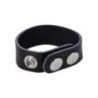 Anello fallico The Leather 3 Snap nero Anello fallico The Leather 3 Snap nero