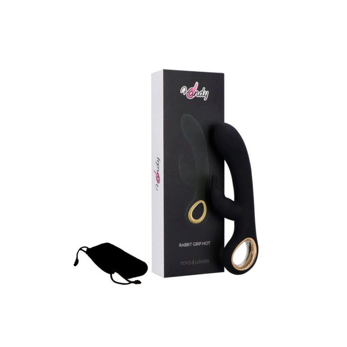 Vibratore rabbit riscaldabile nero