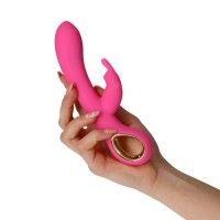 Vibratore rabbit scaldante Grip Hot rosa 19cm