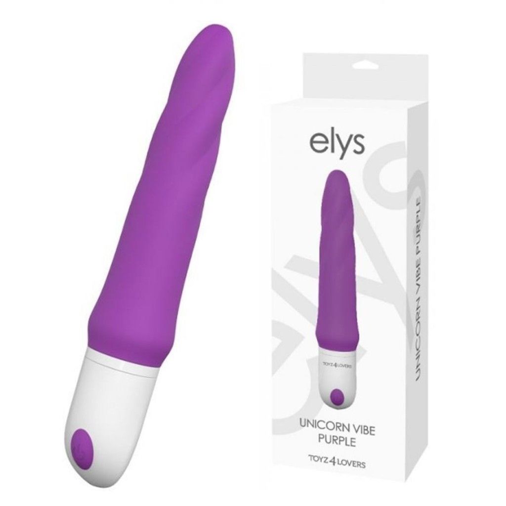 Vibratore in silicone realistico vaginale anale dildo fallo vibrante in silicone unicorn vibe purple