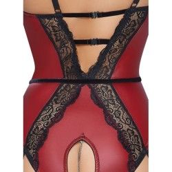 Body erotico aperto con reggicalze e pizzo Body erotico aperto con reggicalze e pizzo