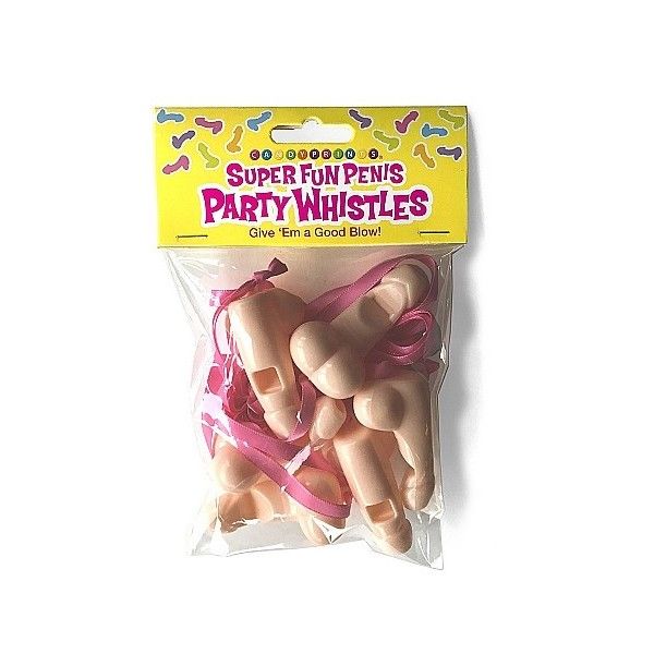 Fischietti divertenti pene 6 pz