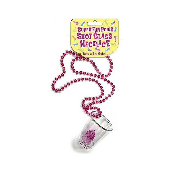 Collana con bicchierino da shot e pene