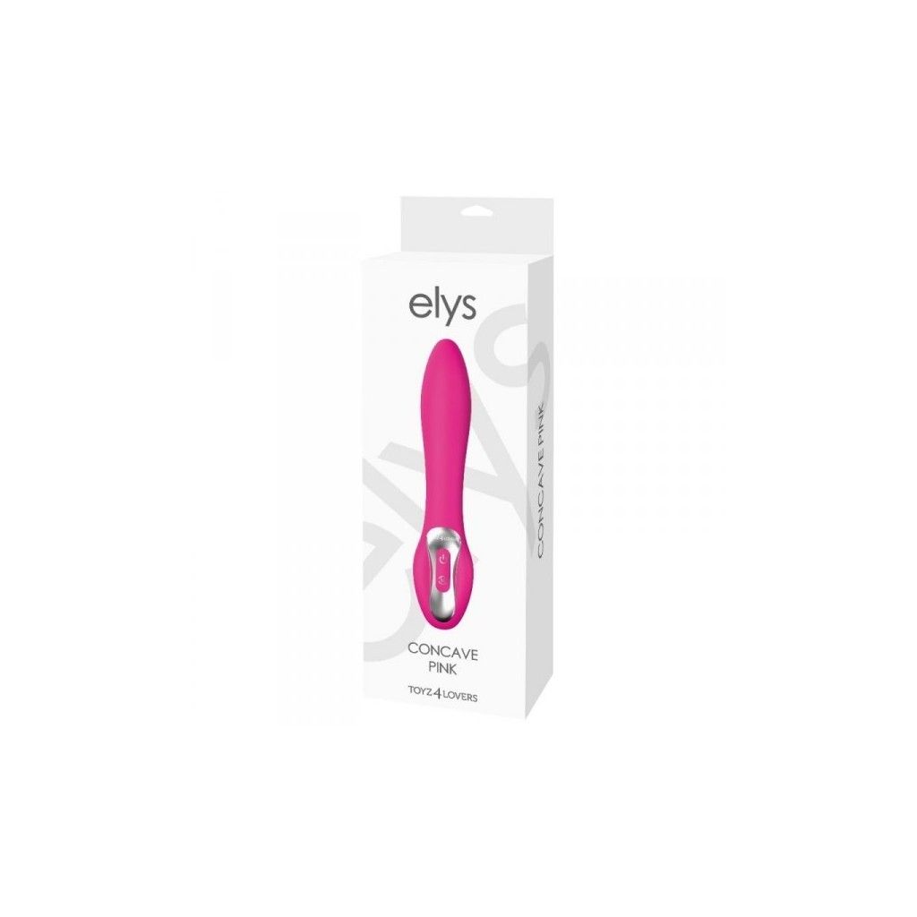 Vibratore vaginale dildo fallo vibrante in silicone stimolatore sex toys elys concave pink