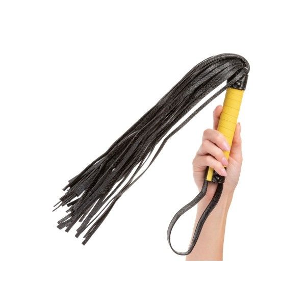 Frusta flogger Boundless 69 cm nera gialla