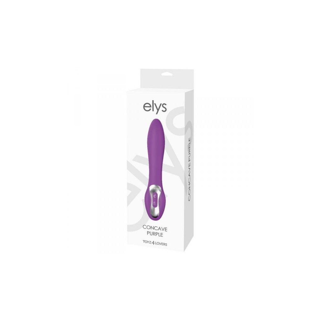 Vibratore vaginale fallo vibrante dildo in silicone stimolatore sex toys elys concave purple