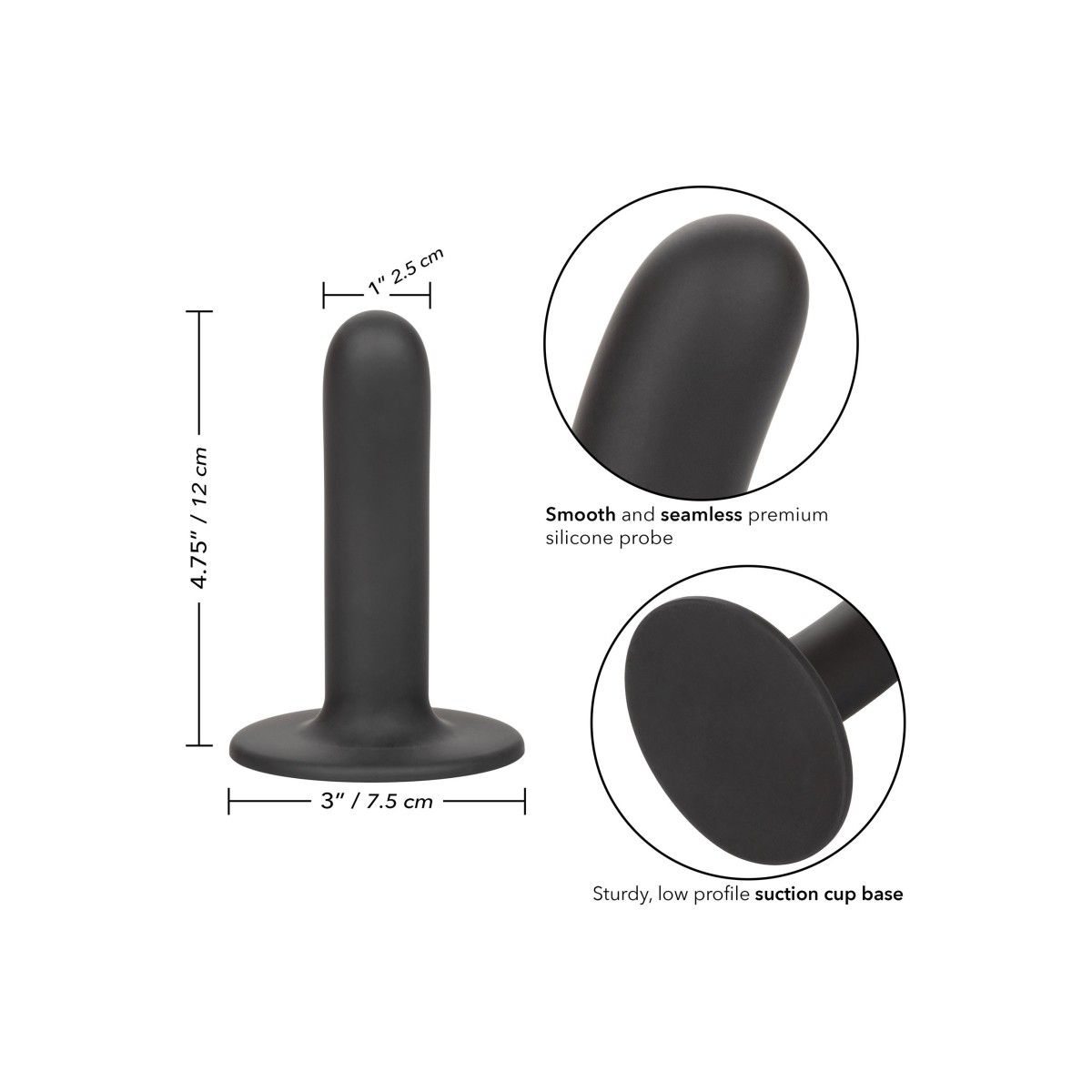 Dildo con ventosa Boundless 4.75/12cm Smooth