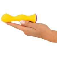 Vibratore anale design 12,6 cm giallo