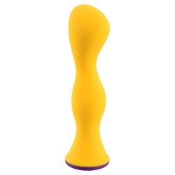 Vibratore anale design 12,6 cm giallo Vibratore anale design 12,6 cm giallo
