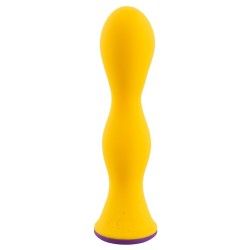 Vibratore anale design 12,6 cm giallo Vibratore anale design 12,6 cm giallo