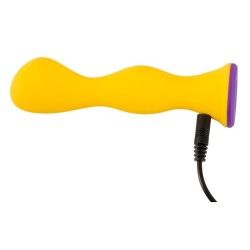 Vibratore anale design 12,6 cm giallo Vibratore anale design 12,6 cm giallo