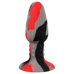 Plug anale ventosa Tricolour Butt Plug red Plug anale ventosa Tricolour Butt Plug red