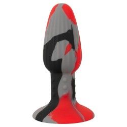 Plug anale ventosa Tricolour Butt Plug red Plug anale ventosa Tricolour Butt Plug red