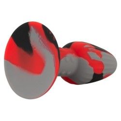 Plug anale ventosa Tricolour Butt Plug red Plug anale ventosa Tricolour Butt Plug red