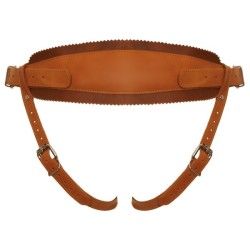 Imbracatura strapon in pelle con anelli Imbracatura strapon in pelle con anelli
