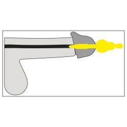 Plug pene dilatatore uretra vibrante 8,5 cm Plug pene dilatatore uretra vibrante 8,5 cm