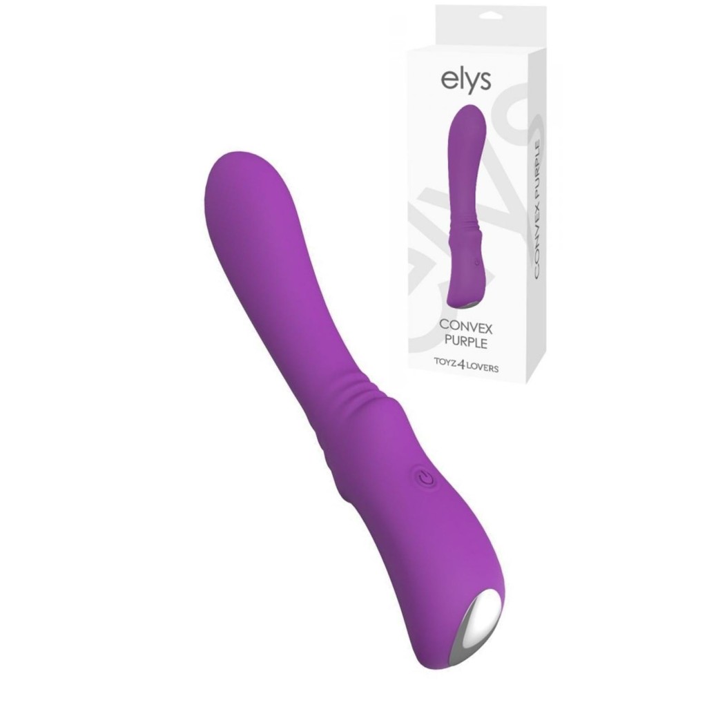 Vibratore classico elys - convex purple ricaricabile