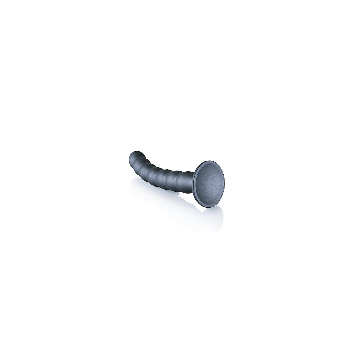 Dildo vaginale con ventosa a sfere Beaded G-Spot Dildo 8'' / 20,5 cm Gun Metal