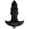 Plug anale mini ondulato nero 10 cm Plug anale mini ondulato nero 10 cm