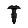 Plug anale mini ondulato nero 10 cm Plug anale mini ondulato nero 10 cm