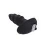 Plug anale mini ondulato nero 10 cm Plug anale mini ondulato nero 10 cm