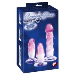 Kit fallo anale ventosa Training Set rosa Kit fallo anale ventosa Training Set rosa
