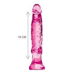 Fallo realistico con ventosa 16 cm rosa Fallo realistico con ventosa 16 cm rosa