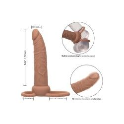 Dildo realistico vibrante indossabile mulatto Dildo realistico vibrante indossabile mulatto