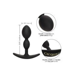 Plug anale a sfere Boundless nero 8 cm Plug anale a sfere Boundless nero 8 cm
