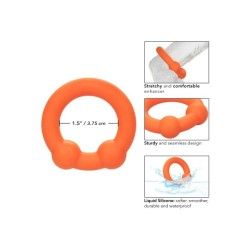 Anello fallico Alpha Dual Ball arancione Anello fallico Alpha Dual Ball arancione