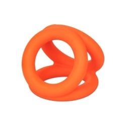 Anello per pene Alpha Tri-Ring arancione Anello per pene Alpha Tri-Ring arancione