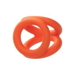 Anello per pene Alpha Tri-Ring arancione Anello per pene Alpha Tri-Ring arancione