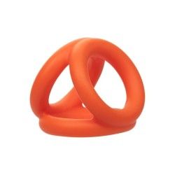 Anello per pene Alpha Tri-Ring arancione Anello per pene Alpha Tri-Ring arancione