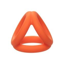 Anello per pene Alpha Tri-Ring arancione Anello per pene Alpha Tri-Ring arancione