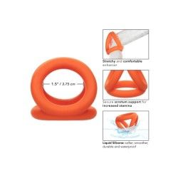 Anello per pene Alpha Tri-Ring arancione Anello per pene Alpha Tri-Ring arancione