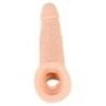 Guaina fallica indossabile con anello 21 cm Guaina fallica indossabile con anello 21 cm