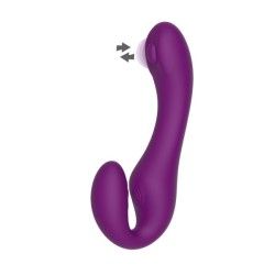 Vibratore strapon 2 in 1 indossabile viola Vibratore strapon 2 in 1 indossabile viola