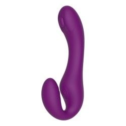 Vibratore strapon 2 in 1 indossabile viola Vibratore strapon 2 in 1 indossabile viola