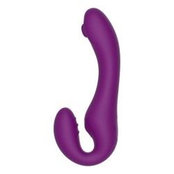 Vibratore strapon 2 in 1 indossabile viola Vibratore strapon 2 in 1 indossabile viola