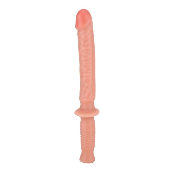 Dildo Maxi con manico pelle chiara 38 cm