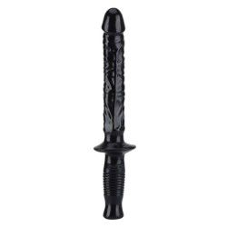 Dildo Maxi con manico nero 38 cm Dildo Maxi con manico nero 38 cm