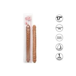 Dildo doppio Size Queen 43 cm caramello Dildo doppio Size Queen 43 cm caramello