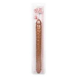 Dildo doppio Size Queen 43 cm caramello Dildo doppio Size Queen 43 cm caramello