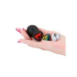 Plug anale con cuore intercambiabile Medium Plug anale con cuore intercambiabile Medium