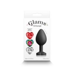 Plug anale con cuore intercambiabile Medium Plug anale con cuore intercambiabile Medium