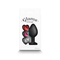 Plug anale con cuore intercambiabile Medium Plug anale con cuore intercambiabile Medium