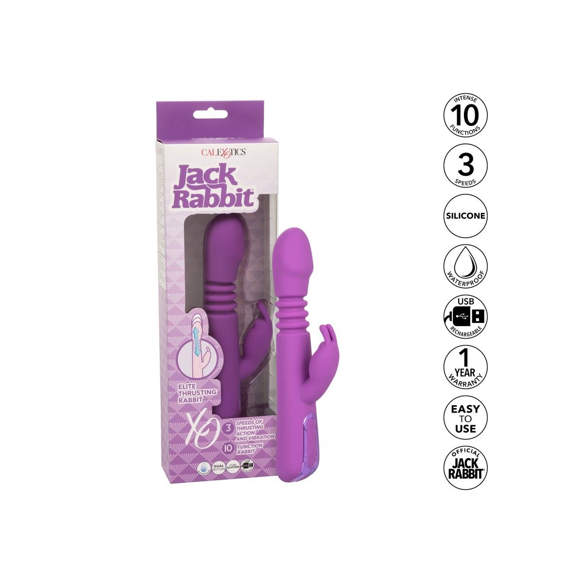 Vibratore vaginale Elite Thrusting Rabbit