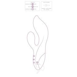 Vibratore rabbit Freya Rumble porpora Vibratore rabbit Freya Rumble porpora