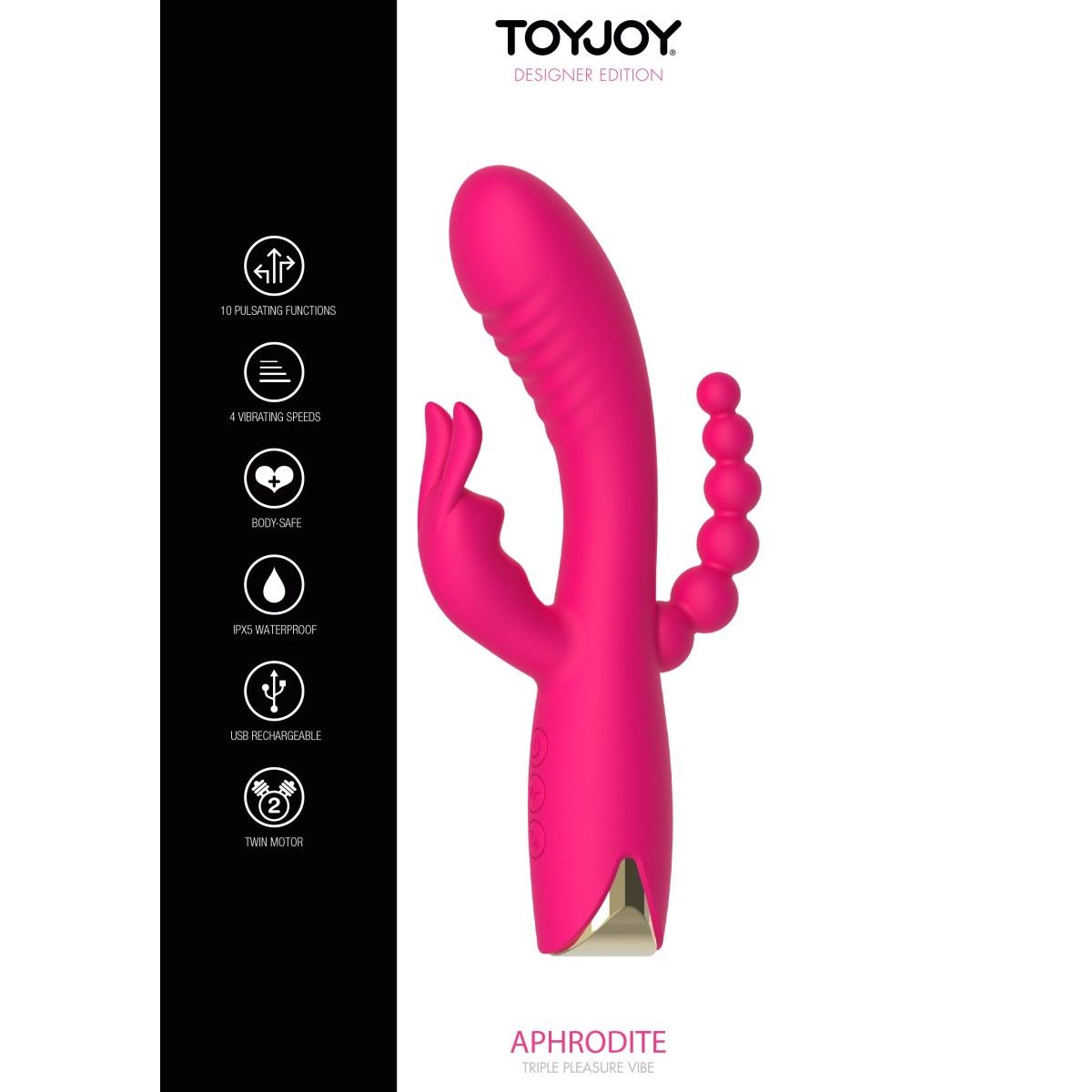 Vibratore rabbit Aphrodite Triple Vibrator