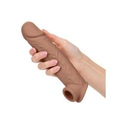 Guaina pene Life-Like Extension 20 cm brown Guaina pene Life-Like Extension 20 cm brown